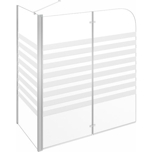 Tuš-kabina od kaljenog stakla 120 x 68 x 130 cm prugasta slika 21