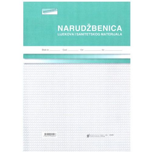 III-26 NARUDŽBA LIJEKOVA I SANITETSKOG MATERIJALA; Blok 3 x 50 listova, 21 x 29,7 cm slika 2
