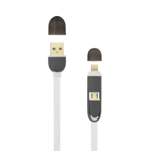 Sbox KABEL USB A Muški -> MICRO USB + 8-pin iPh Muški 1 m Bijeli / RETAIL