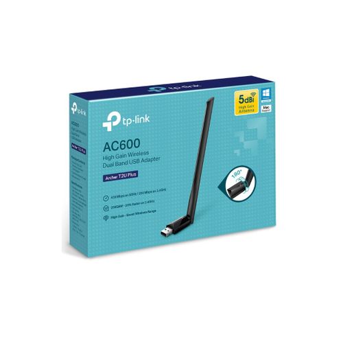 TP-LINK bežični adapter ARCHER T2U PLUS Wi-Fi AC600 433Mbps 200Mbps eksterna antena slika 2