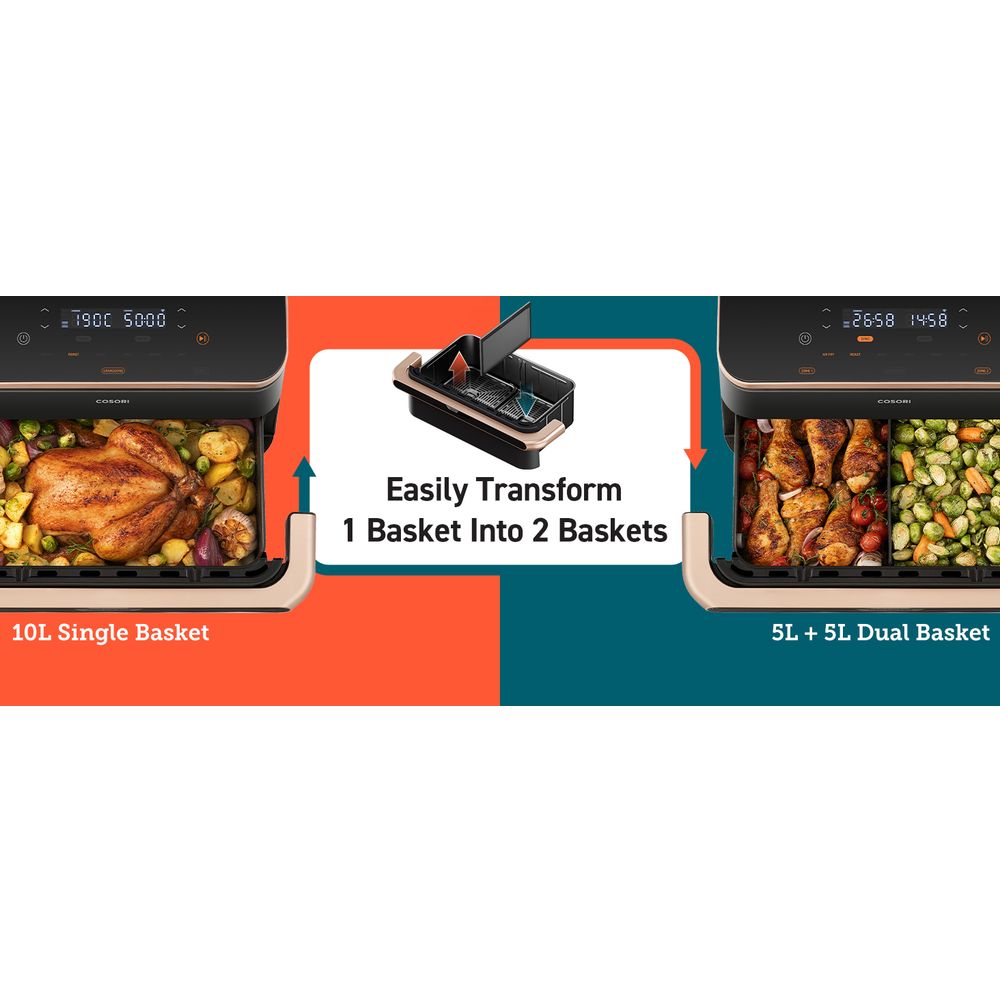 COSORI Dual Blaze Twinfry™ 10-Litre Air Fryer slika 3