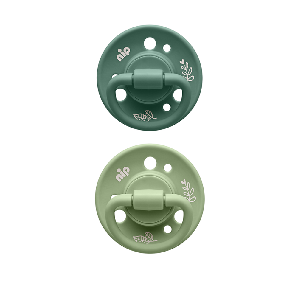 nip® Duda varalica Cherry Green 0-6mj (veličina 1) - Latex, 2kom Zelena slika 1