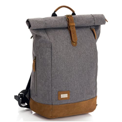 Fillikid torba/ruksak za pelene Rolltop Berlin, siva slika 1