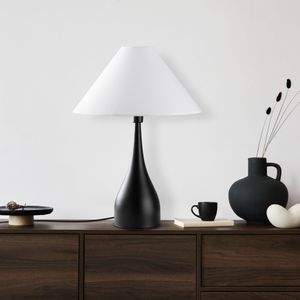 Luna - Crno-bijela stolna lampa 15269