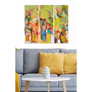 Dekorativna Slika od MDF-a u Više Boja (Set od 3 Komada) - MDF129236510