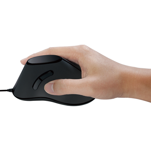 Logilink miš vertikalni ergonomski žičani crni slika 4