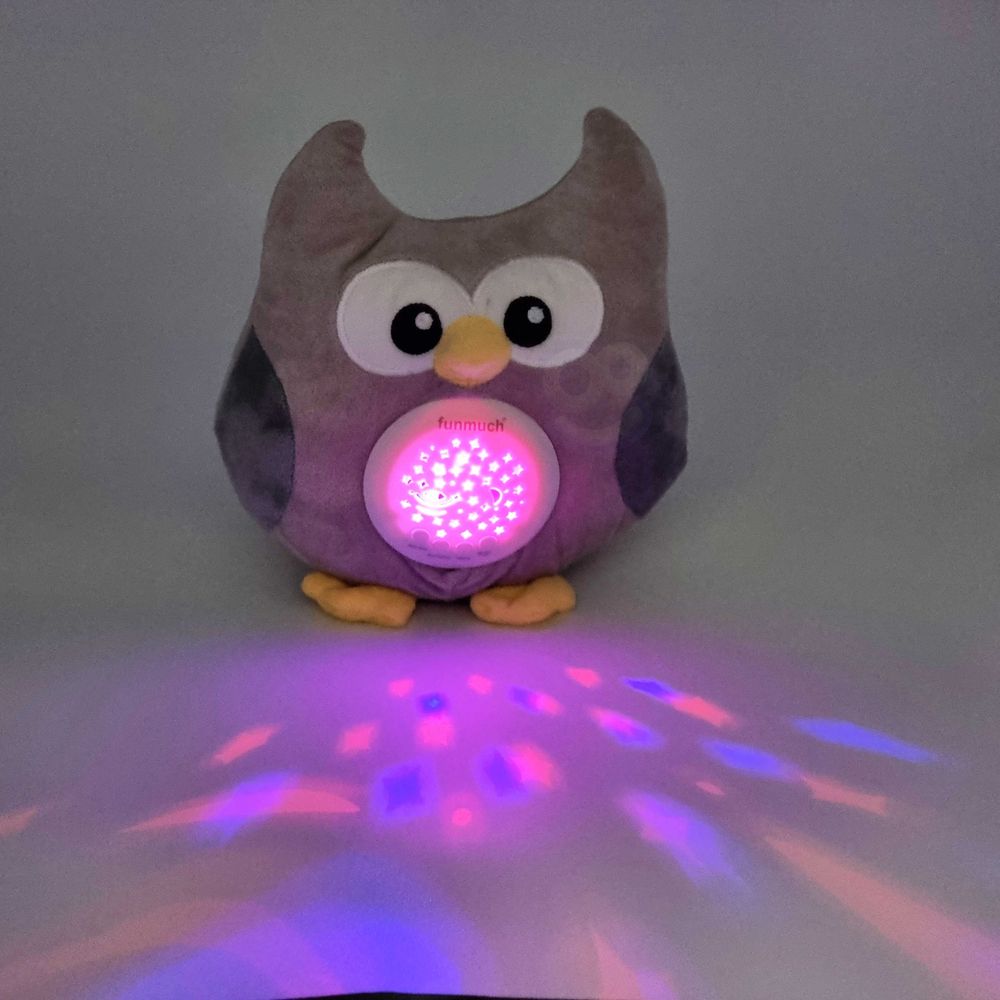 Woopie beba umiljata igračka spavač projektor 2u1 sova - 10 uspavanki slika 9