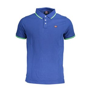 NORWAY 1963 MEN'S BLUE SHORT SLEEVED POLO SHIRT