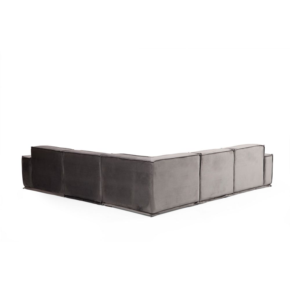 Lego Corner 3 (L1-O1-C-O1-1R) Sivi Kutni Sofa slika 4