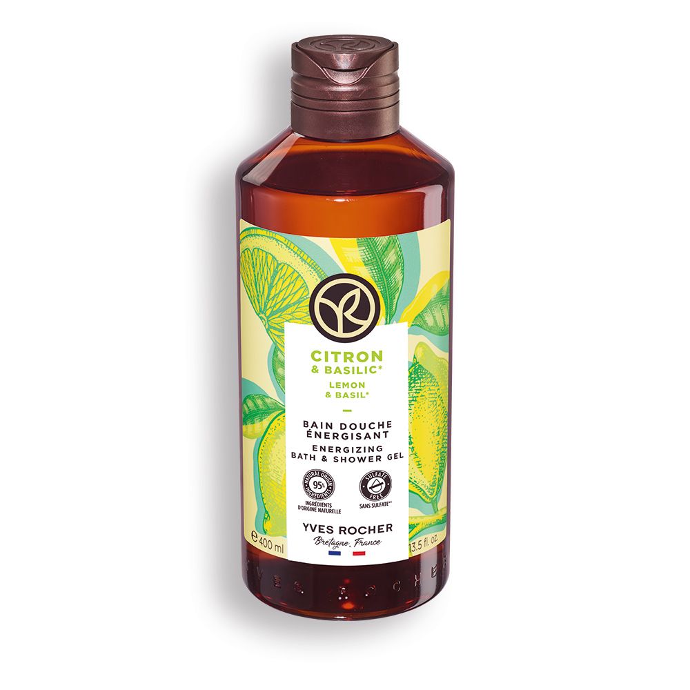 Yves Rocher gel za tuširanje Limun bosiljak 400ml slika 1