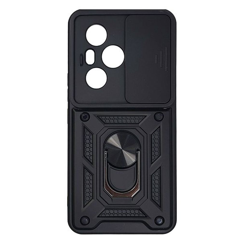 MM TPU HONOR 400 PRO -- ANTI-SHOCK WITH RING crna slika 1