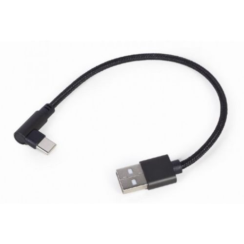 CC-USB2-AMCML-0.2M Gembird pod uglom USB Type-C kabl za punjenje i prenos podataka, 0.2 m, black slika 2