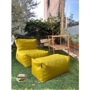 XXL Sedir - Set žutih bean bagova (2 komada)