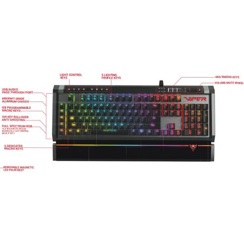 Mehanička tipkovnica Patriot Viper V770 RGB - ENG slika 6