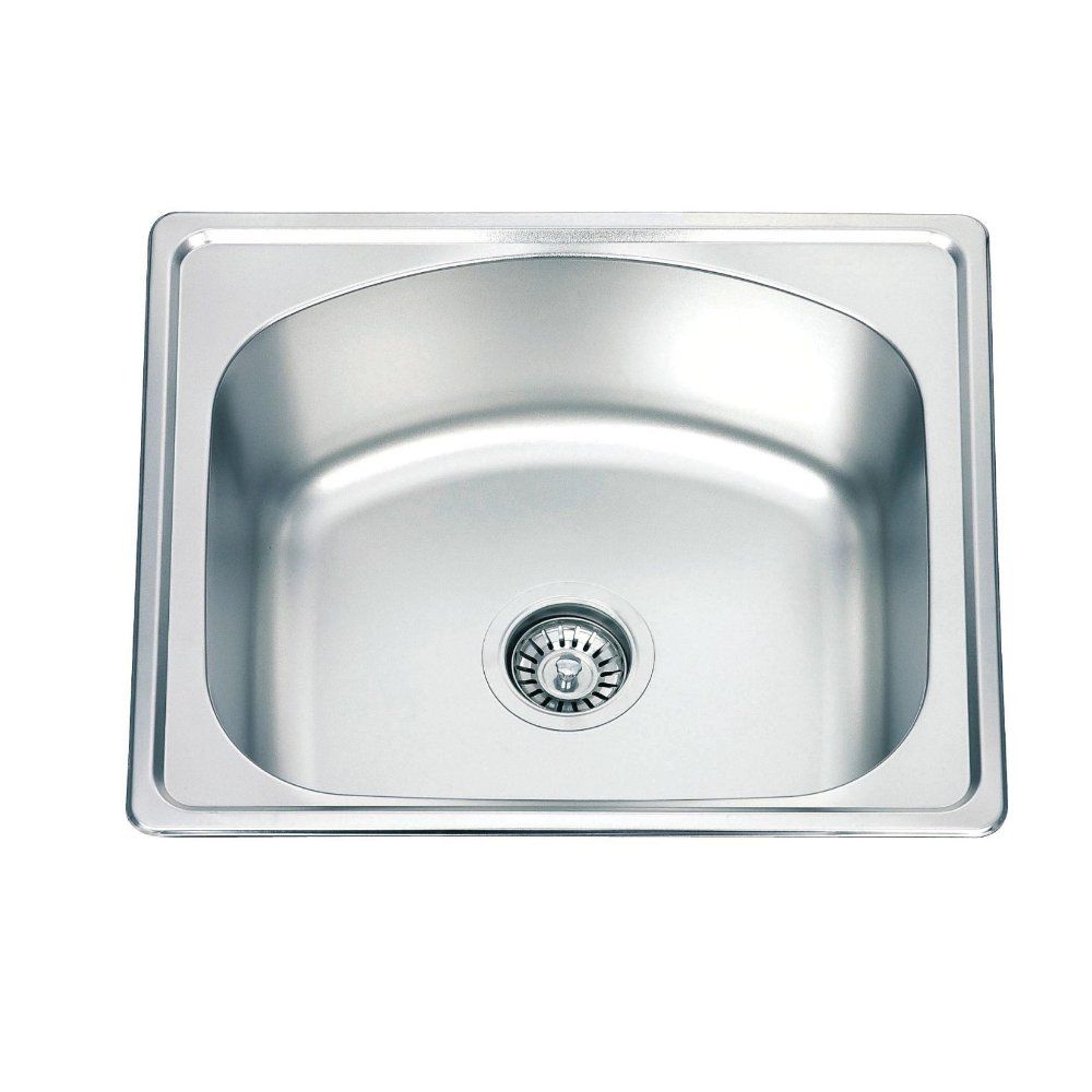 Inter Ceramic sudoper alpaka usadni pravokutni 43x50x16 cm + sifon, krom slika 1