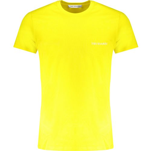 TRUSSARDI YELLOW MEN'S SHORT SLEEVED T-SHIRT slika 1