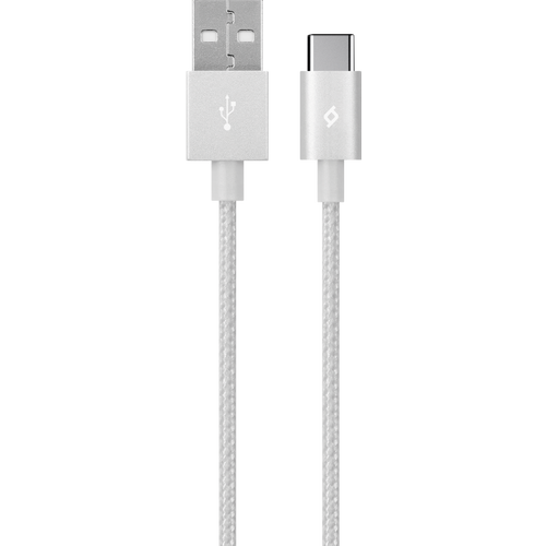 Ttec Kabel - USB-C to USB (1,20m) - Silver - Alumi Cable slika 1