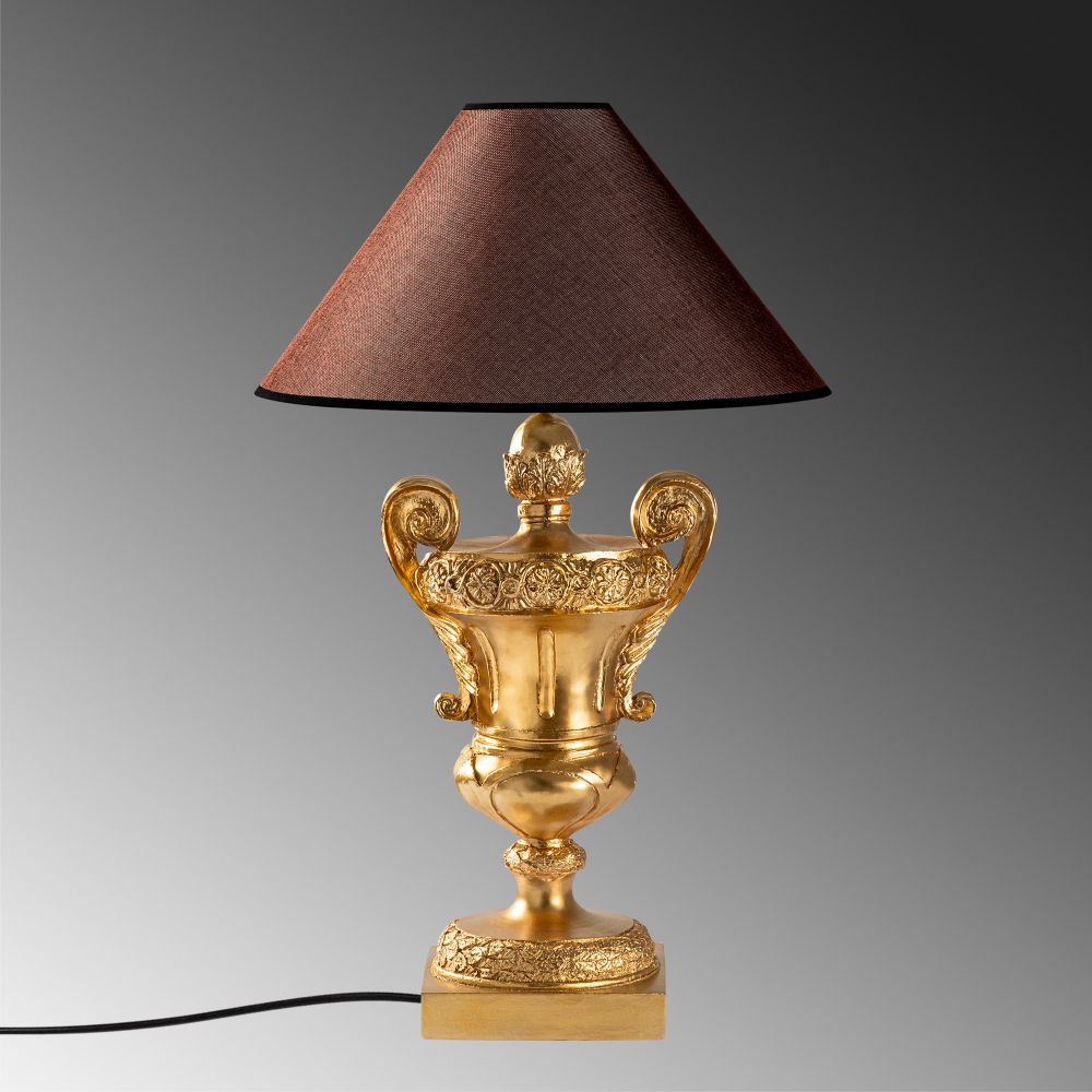 ELEGANZE-5333 Zlatno-Smeđa Stolna Lampa slika 6