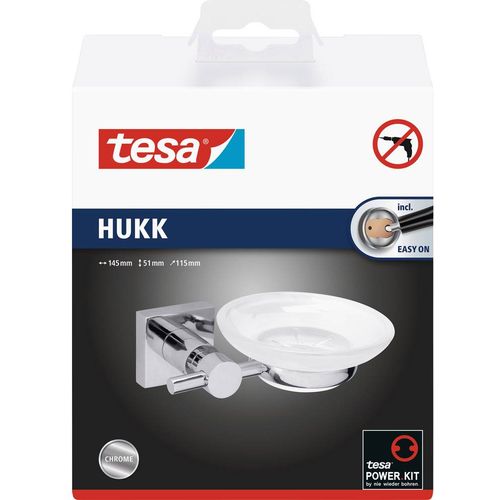 tesa hukk 40256-00000-00 posuda za sapun  krom (sjajan) boja, bijela (satinirana) slika 4