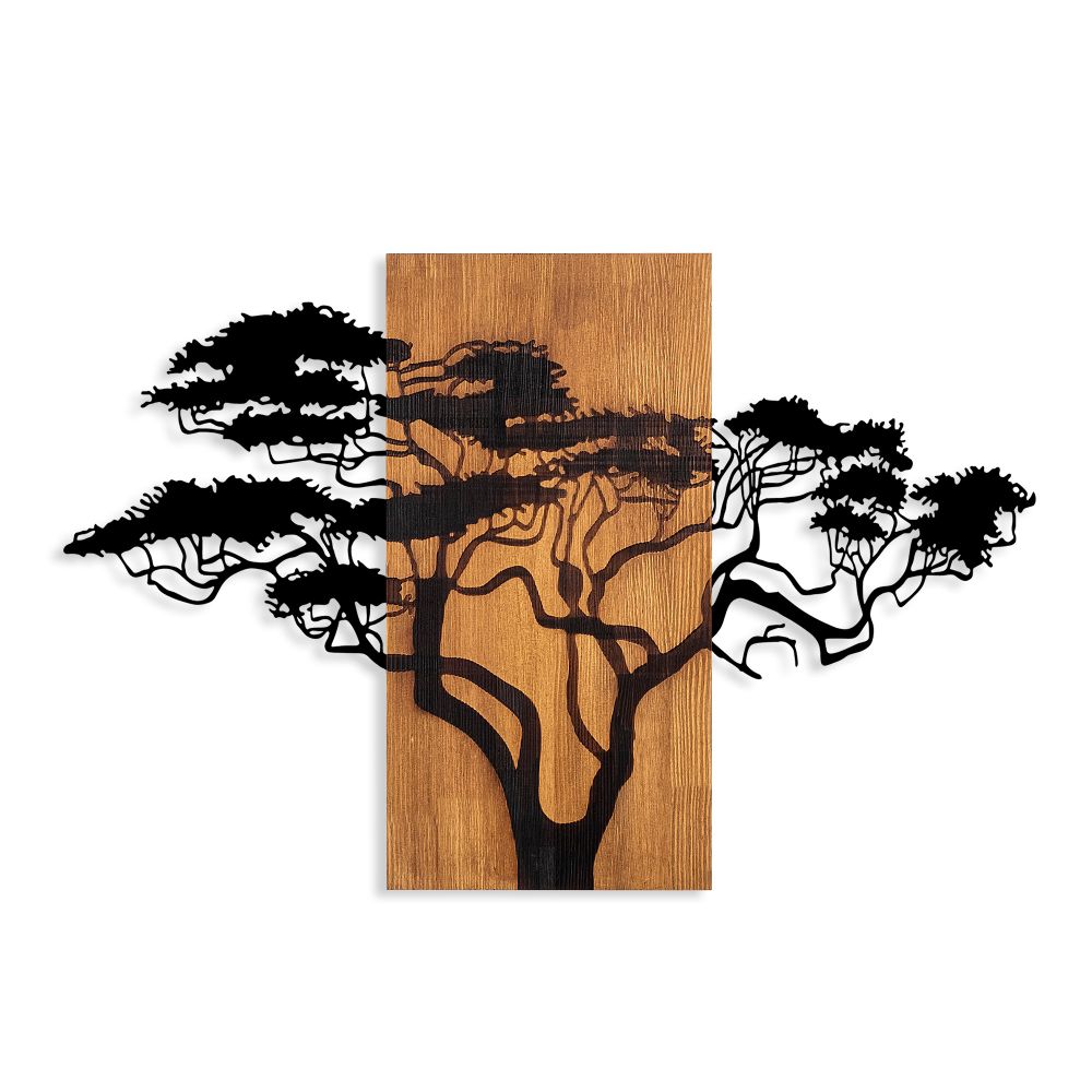 Acacia Tree - 387 Oraščić Crni Dekorativni Drveni Zidni Ukras slika 5