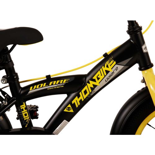 Dječji bicikl s dvije ručne kočnice Volare Thombike 14" crno-žuti slika 7