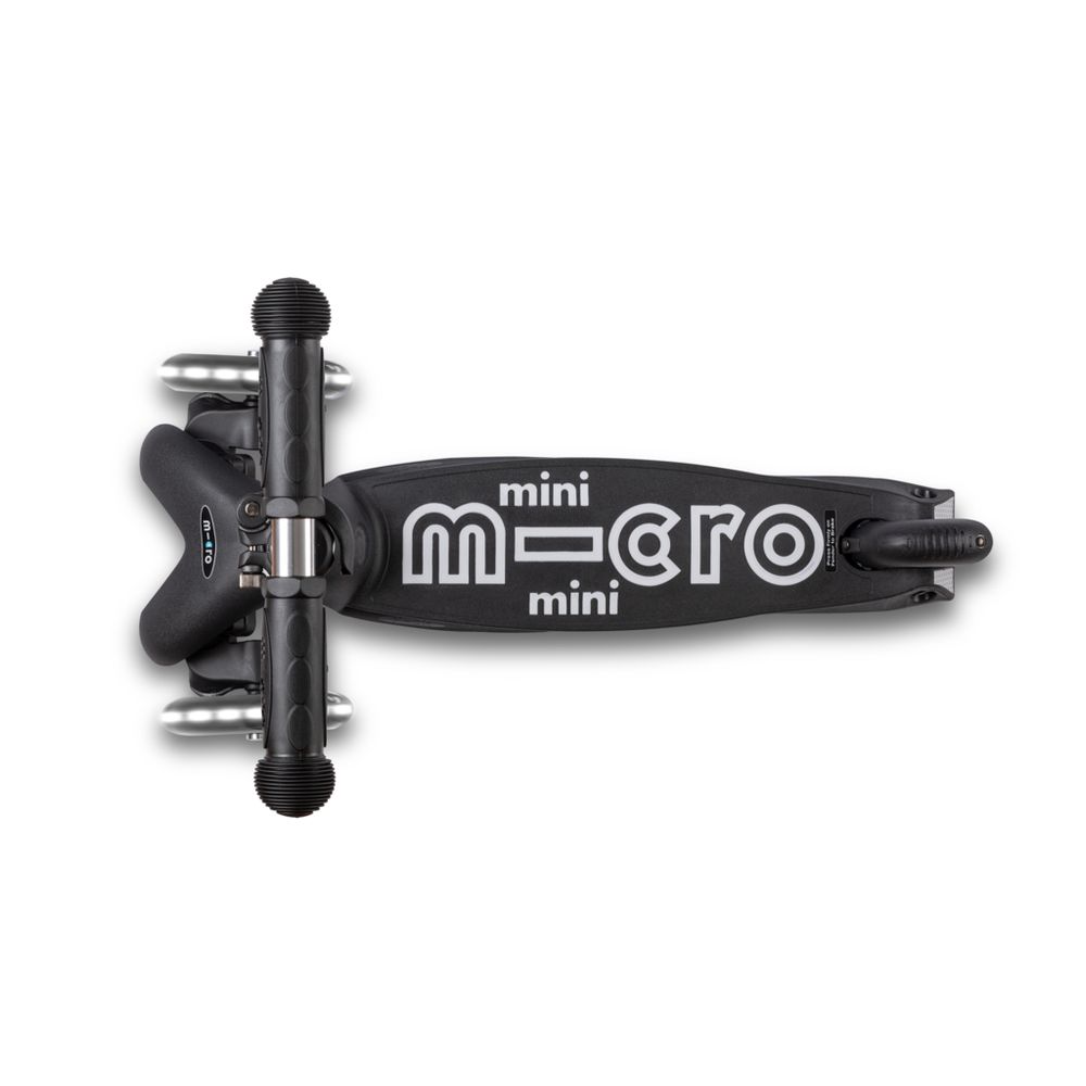 Micro Romobil Mini Deluxe ECO LED, Crni slika 5