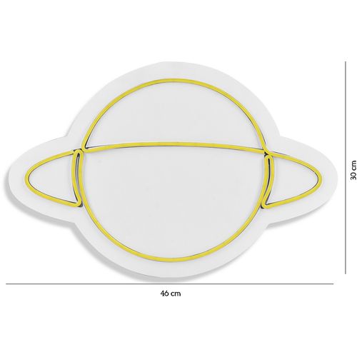 Wallity Ukrasna plastična LED rasvjeta, Saturn - Yellow slika 8