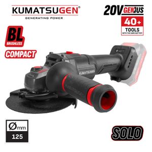 Kumatsugen KDC140 aku ugaona brusilica solo, 20V, regulacija brzine, BL motor