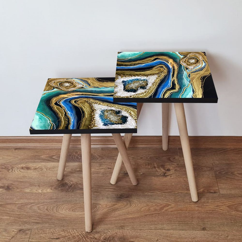 Nesting stolovi 2Shp110 - (2 komada) - boje: višebojni slika 1