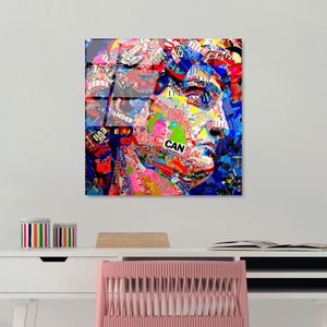 UV-813 - Dekorativna Slika na Kaljenom Staklu, Multikolor, 50 x 50 cm