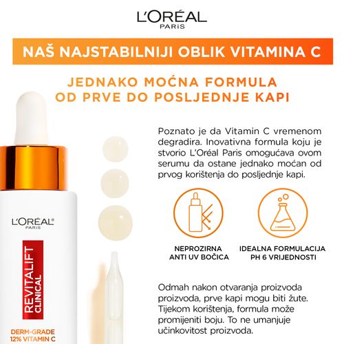 L'Oreal Paris Revitalift Clinical serum s 12% čistog vitamina C slika 5