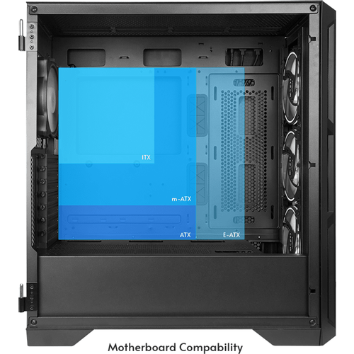 Chieftec Apex Air Case3x140mm PWM fans, E-ATXmesh front, tempered glass side slika 5