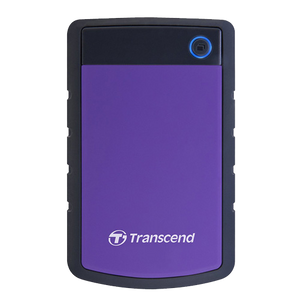 Transcend TS2TSJ25H3P External HDD 2TB, H3P, USB3.0, 2.5", Anti-shock system, Backup software, 284 gr, Black/Purple