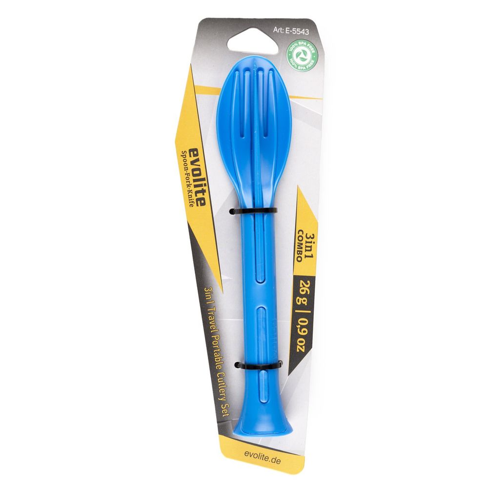 Evolite Set kašika, viljuška i nož Combo Cutlery, Plavi slika 7