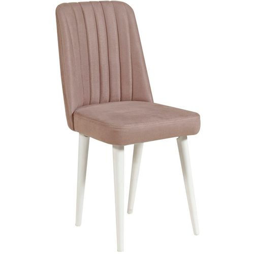 Woody Fashion Set stolova i stolica (5 komada), Bijela boja Kamen, Vina - White slika 10