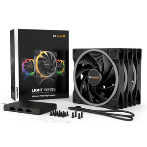 Case Cooler Triple-Pack Be Quiet Light Wings ARGB LED 140mm PWM high-speed BL079