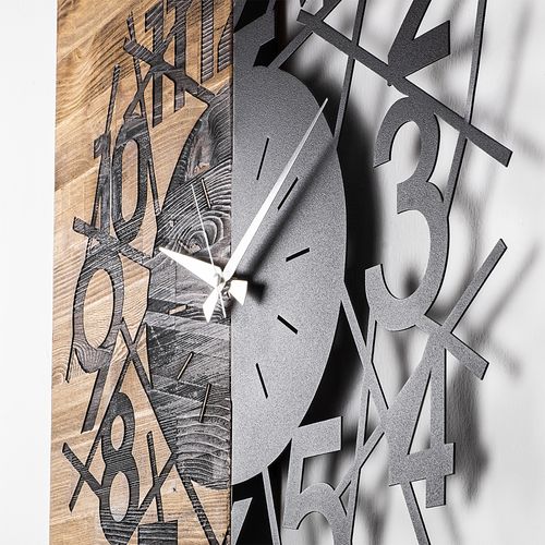 Wallity Ukrasni drveni zidni sat, Wooden Clock 26 slika 4