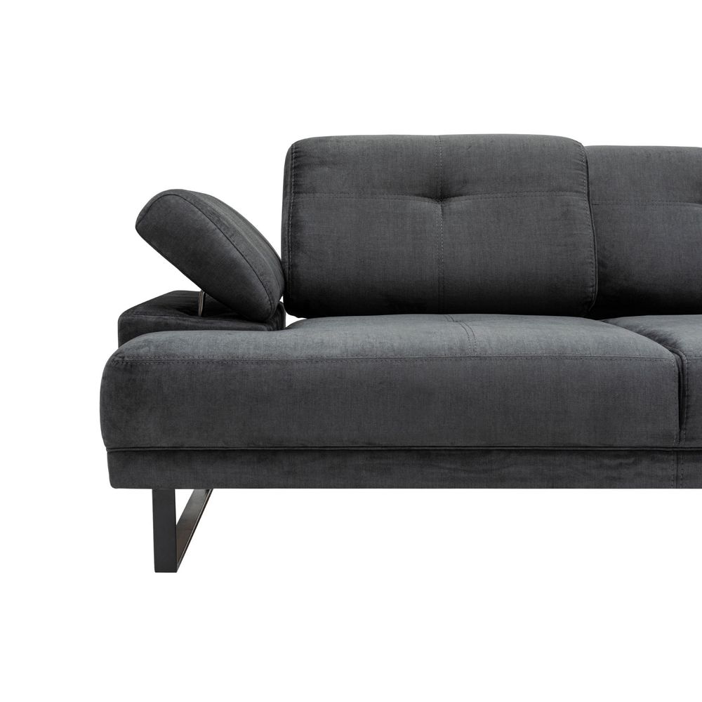 Mustang Veliki Desni Kutni Sofa - Antracit slika 13