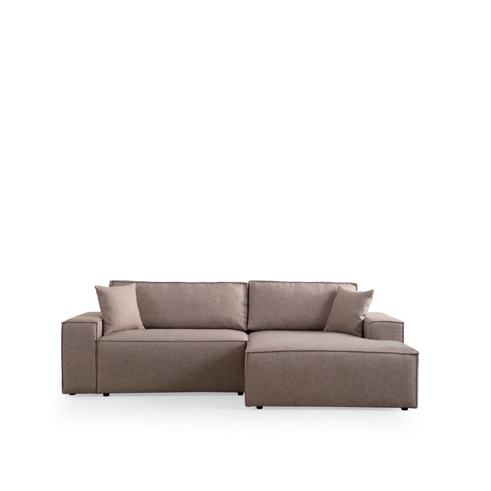 Pırlo Kutni Sofa na Razvlačenje - Smeđa slika 4
