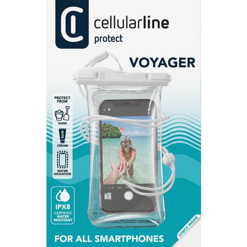 Cellularline vodootporna torbica Voyager white slika 4