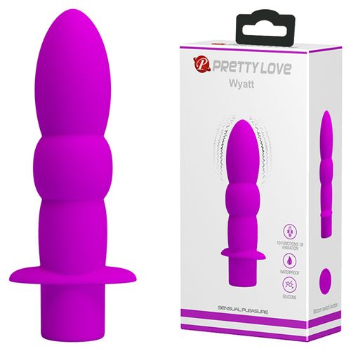 Ljubičasti analni vibrator 10 režima vibracije slika 1