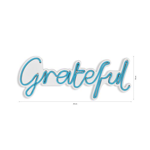 Wallity Ukrasna plastična LED rasvjeta, Grateful - Blue slika 8