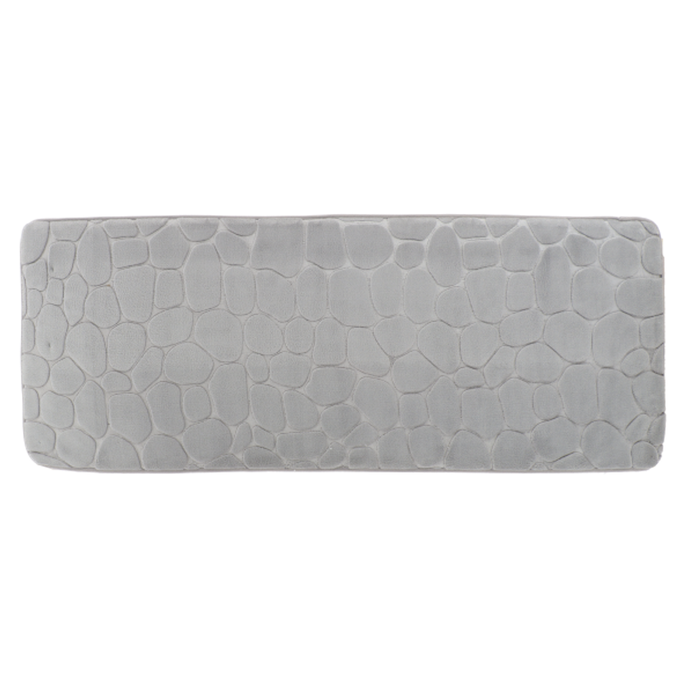 Tendance kupaonski tepih pebble 45x120 cm memorijska pjena, svjetlo sivi slika 1