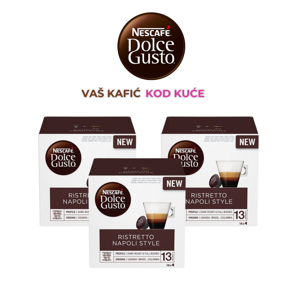 Nescafe Dolce Gusto Kapsule za kafu Napoli set 3 kom slika 1