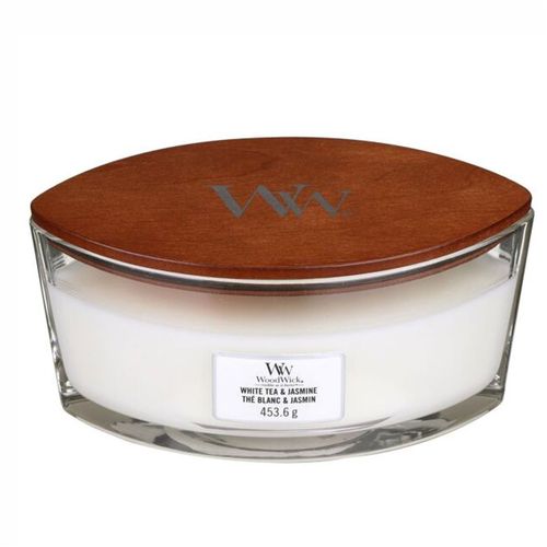 WOODWICK CLASSIC ELIPSE, svijeća mirisna White tea & jasmine  slika 1