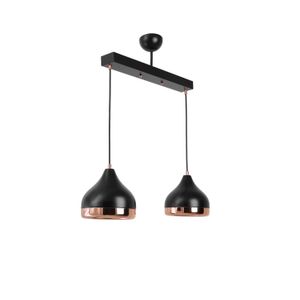 Pier 2 Li Sıralı Siyaha-Bakır Tekli Sarkıt Copper
Black Chandelier