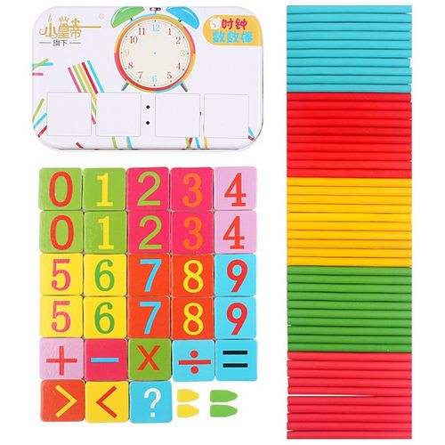 Montessori set za učenje prepoznavanja vremena i računanje slika 2
