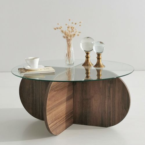 Hanah Home Bubble - Walnut Walnut Coffee Table slika 3