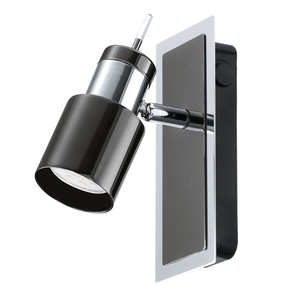 Eglo Davida 1 reflektor/1, led, gu10, 1x5w, 400lm, krom/crna  slika 1