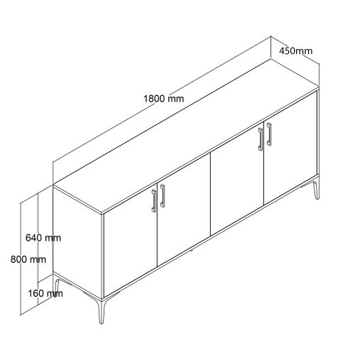 Ares 1662 Anthracite Console slika 7